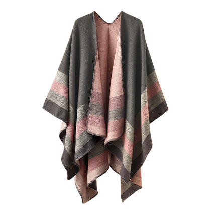 Shawl Wraps for Women, Elegant Knitted Cape Open Front Poncho Scarf Blanket Cardigan Coat for Spring, Autumn, and Winter