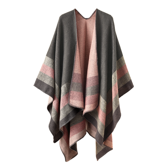 Shawl Wraps for Women, Elegant Knitted Cape Open Front Poncho Scarf Blanket Cardigan Coat for Spring, Autumn, and Winter